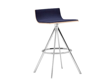 LINEAL BQ0642/BQ0647 - Swivel fabric barstool by Andreu World - view 2